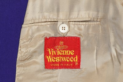 Lot 71 - A Vivienne Westwood men's purple wool suit, 'Pagan V' collection, Spring-Summer 1990