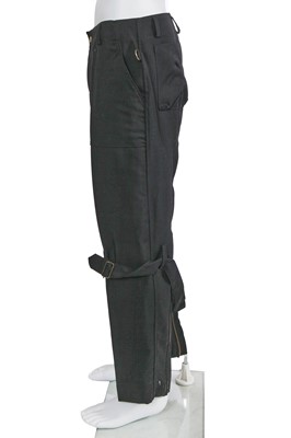 Lot 35 - A pair of Vivienne Westwood men's black wool bondage trousers, circa 1990