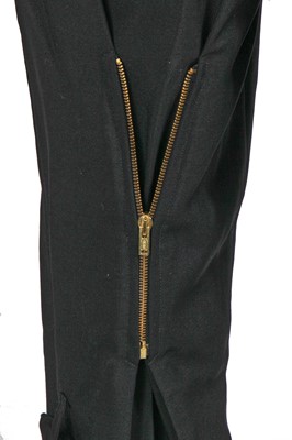 Lot 35 - A pair of Vivienne Westwood men's black wool bondage trousers, circa 1990
