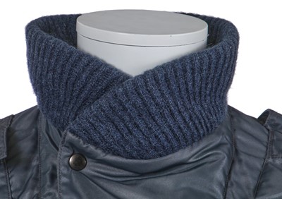 Lot 64 - A Vivienne Westwood 'Clint Eastwood' blue bomber jacket, late 1980s-1990s