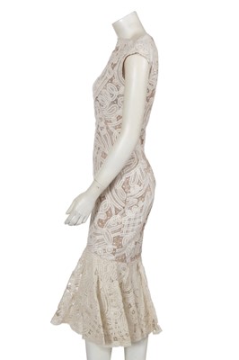 Lot 315 - An Alexander McQueen by Sarah Burton cream crochet lace dress, Resort 2012