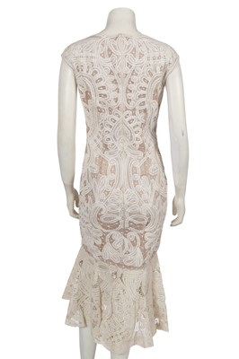 Lot 315 - An Alexander McQueen by Sarah Burton cream crochet lace dress, Resort 2012