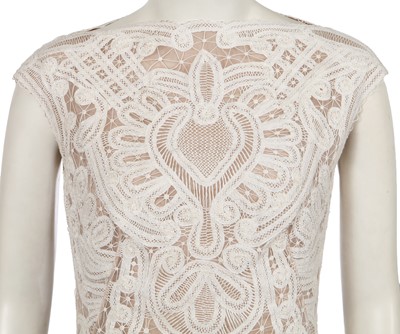 Lot 315 - An Alexander McQueen by Sarah Burton cream crochet lace dress, Resort 2012