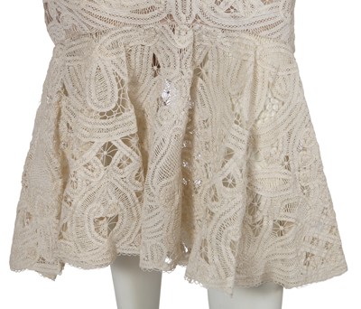 Lot 315 - An Alexander McQueen by Sarah Burton cream crochet lace dress, Resort 2012