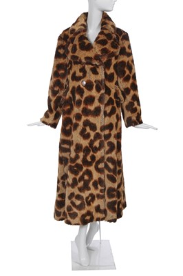 Lot 240 - A Vivienne Westwood faux fur double-breasted coat, 'Dressing Up' collection, Autumn-Winter 1991-92