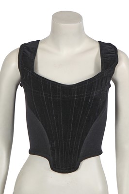 Lot 538 - A Vivienne Westwood black velvet corset, late 1980s-early 1990s