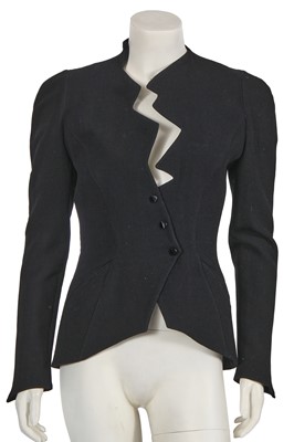 Lot 624 - A Thierry Mugler black wool jacket, Autumn-Winter 1988-89