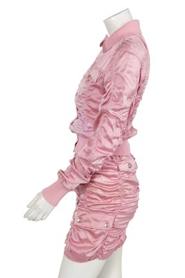 Lot 362 - A Christian Dior by John Galliano pink silk ensemble, 'Fetish and Japan' collection, Autumn-Winter 2003-04