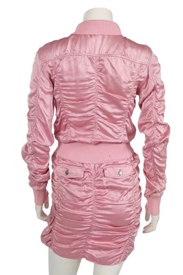Lot 362 - A Christian Dior by John Galliano pink silk ensemble, 'Fetish and Japan' collection, Autumn-Winter 2003-04