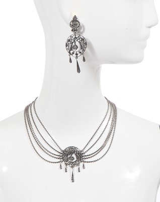 Lot 481 - A Christian Dior by John Galliano demi parure, 'Communist' collection, Spring-Summer 1999
