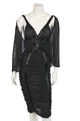 Lot 386 - An Yves Saint Laurent by Tom Ford black viscose dress, Spring-Summer 2003