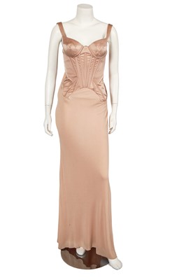 Lot 182 - A Versace by Donatella Versace pink evening gown, Spring-Summer 2007