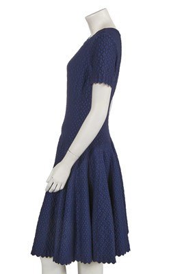 Lot 331 - An Alaïa navy blue viscose blend dress, 2010s