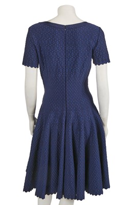 Lot 331 - An Alaïa navy blue viscose blend dress, 2010s