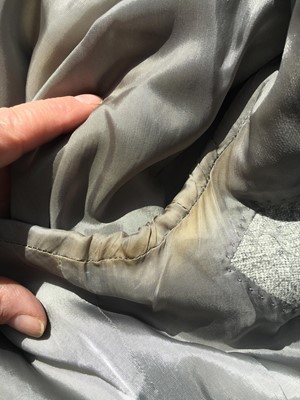 Lot 29 - An Alexander McQueen men's grey wool-cashmere blend suit, 'Eshu' collection, Autumn-Winter 2000-01