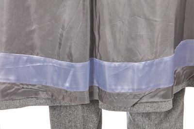 Lot 29 - An Alexander McQueen men's grey wool-cashmere blend suit, 'Eshu' collection, Autumn-Winter 2000-01