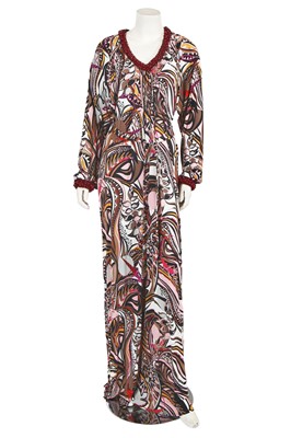 Lot 399 - An Emilio Pucci beaded silk/viscose jersey evening gown, 2000s