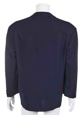 Lot 120 - A Yohji Yamamoto men's navy wool double-breasted blazer, circa 1985