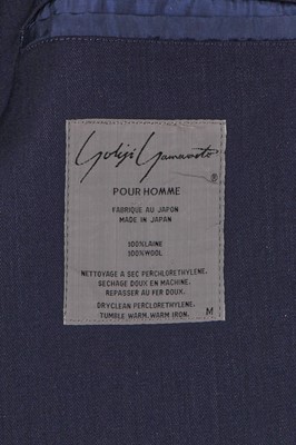 Lot 120 - A Yohji Yamamoto men's navy wool double-breasted blazer, circa 1985