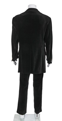 Lot 80 - A Vivienne Westwood men's black velvet suit, circa 1996