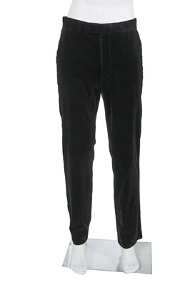 Lot 80 - A Vivienne Westwood men's black velvet suit, circa 1996