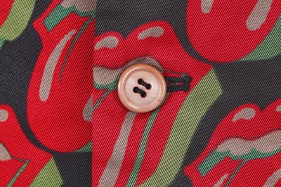 Lot 128 - A Comme des Garçons men's Rolling Stones print cotton-blend gabardine suit, Spring-Summer 2006
