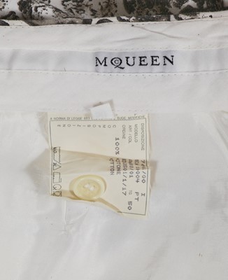 Lot 22 - A pair of Alexander McQueen men's tyre print cotton trousers, 'La Poupee' collection, Spring-Summer 1997