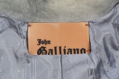 Lot 363 - A Christian Dior by John Galliano lilac suede suit, 'Fetish and Japan' collection, Autumn-Winter 2003-04