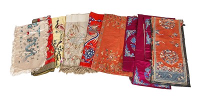 Lot 900 - A group of Chinese textiles late 19th and 20th century