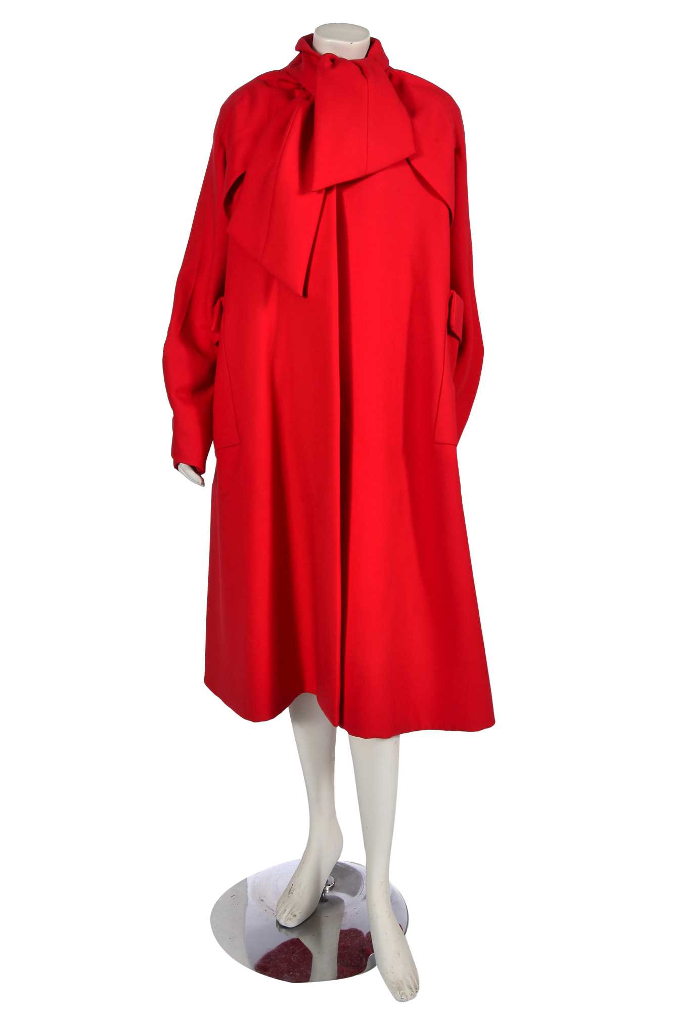 Lot 330 - A Christian Dior by Raf Simons red wool coat, Autumn-Winter 2013-14