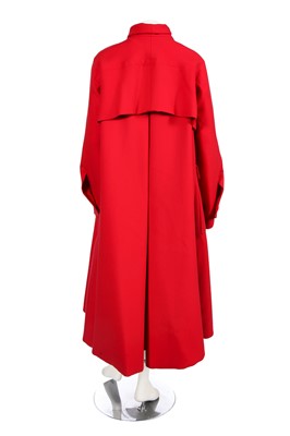 Lot 330 - A Christian Dior by Raf Simons red wool coat, Autumn-Winter 2013-14