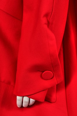 Lot 330 - A Christian Dior by Raf Simons red wool coat, Autumn-Winter 2013-14