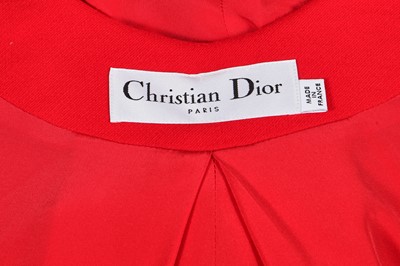 Lot 330 - A Christian Dior by Raf Simons red wool coat, Autumn-Winter 2013-14