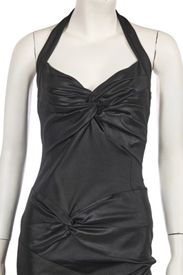 Lot 361 - A Christian Dior by John Galliano black cocktail dress, 'Fetish and Japan' collection, Autumn-Winter 2003-04