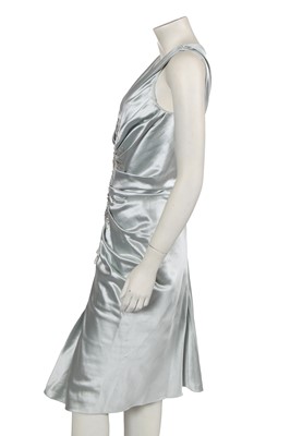 Lot 358 - A Christian Dior by John Galliano pale blue satin cocktail dress, commercial collection, 2007