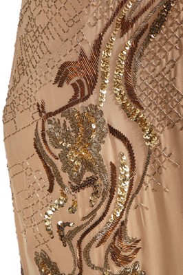 Lot 322 - A Roberto Cavalli gold embellished evening gown, circa 2017