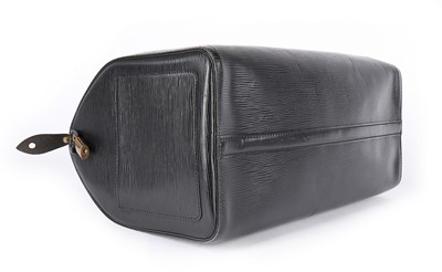 Lot 312 - A Louis Vuitton black epi leather 'Speedy' bag,...