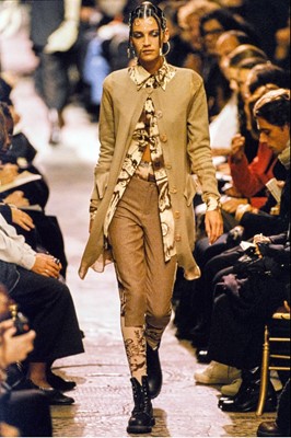 Lot 108 - A Jean Paul Gaultier printed nylon-blend shirt, ‘Les Tatouages/La Brute et le Raffiné' collection, Spring-Summer 1994