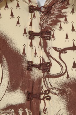 Lot 108 - A Jean Paul Gaultier printed nylon-blend shirt, ‘Les Tatouages/La Brute et le Raffiné' collection, Spring-Summer 1994