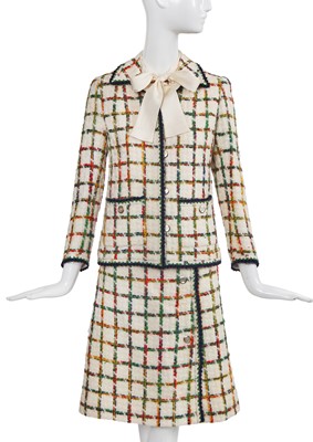 Lot 57 - An haute couture suit, attributed to Chanel. circa 1975