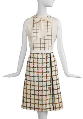 Lot 57 - An haute couture suit, attributed to Chanel. circa 1975