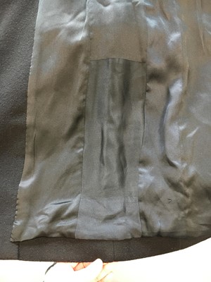 Lot 44 - A Chanel by Karl Lagerfeld black wool coat, late 1980s