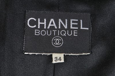 Lot 44 - A Chanel by Karl Lagerfeld black wool coat, late 1980s