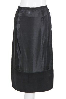 Lot 60 - A Gabrielle Chanel haute couture black wool and silk ensemble, circa 1969