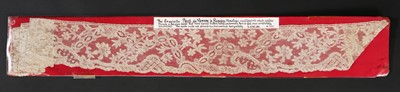 Lot 526 - Three lengths of Reseau Venise lace, 1760s,...