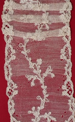 Lot 526 - Three lengths of Reseau Venise lace, 1760s,...