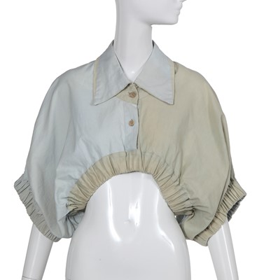 Lot 319 - A rare John Galliano cotton cropped shirt, 'Fallen Angels' collection, Spring-Summer 1986