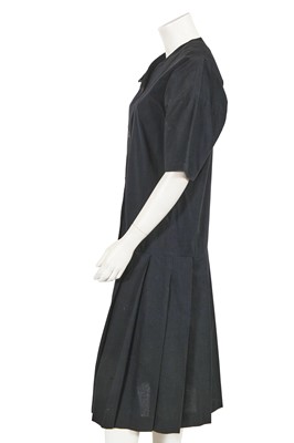 Lot 441 - A Comme des Garçons black cotton dress, circa 1985