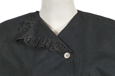Lot 441 - A Comme des Garçons black cotton dress, circa 1985