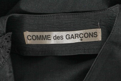Lot 441 - A Comme des Garçons black cotton dress, circa 1985